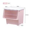 Caja de Almacenamiento Grande de Apertura Frontal Caja de Almacenamiento para Juguetes con Tapa abatible Gabinete de Almacenamiento para Snacks Caja de Almacenamiento Multicolor de Apertura Lateral Venta al por Mayor