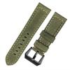 Para Samsung Watch 4 Watch 3 Huawei GT3 Correa de piel de vaca esmerilada Jiaming Venu Correa de cuero de caballo loco