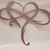 Produto Popular em Sites Independentes: Amor Eterno Coração Infinito Arte de Parede de Metal Presente Comercial para Parede
