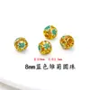 Cobre Puro Cloisonné Esmalte Agujero Pasante Incrustado Hueco Cuentas Sueltas DIY Pulsera Creativa Cultural Pulsera Joyería para Ropa Accesorios