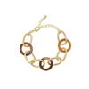 Pulseira de Pulso Personalizada Estilo Europeu e Americano com Fivela de Metal e Acrílico de Cores Mistas da Primavera Guangzhou Especial Transfronteiriço