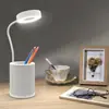 Porta-canetas simples luminária de mesa touch Lâmpada de estudo recarregável por USB para desktop Luminária noturna para quarto de estudante presente para empresa