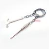 Llavero herramienta de simulación transfronteriza creativo metal llave destornillador martillo llavero colgante coche pequeño regalo