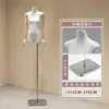 Soporte de Exhibición Modelo Original de Cuerpo Plano de Gama Alta Maniquí Muñeco Accesorios Tienda de Ropa para Mujer Maniquí de Vitrina de Tienda de Ropa de Medio Cuerpo Femenino