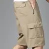 Shorts de Roupa Externa de Verão Masculino Shorts de Praia Casuais para Casa Calças de Praia de Alta Qualidade Calças Capri 100% Algodão