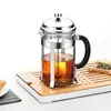 Prensa Francesa de Vidro Espesso Resistente ao Calor Filtro de Aço Inoxidável Cafeteira Doméstica Filtro Prensa Cafeteira Manual Pour-Over Filtro