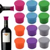 Tampas de Silicone para Garrafas de Vinho Transfronteiriças, Rolhas de Silicone Redondas Coloridas como Doces, Rolhas de Vinho para Garrafas de Vidro, Vedação Macia Criativa Acessórios para Vinho