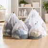 Lavagem Cinza e Bolsa de Cuidados Saco de Lavar Malha Grossa e Fina Doméstico Roupa Íntima Espessada Lavar Roupas Anti-Deformação Proteção de Sutiã Saco de Lavagem Atacado