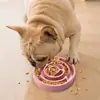 Comedero para Perros Transfronterizo, Protección del Cuello, Antiderrames, Anti-Atragantamiento, Plato para Perros Redondo de Comida Lenta, Suministros para Mascotas, Amazon