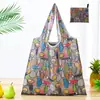 Bolsa de compras plegable de gran capacidad, bolso de mano portátil para supermercado, impresión de logotipo, bolsa de almacenamiento 190T, directo de fábrica