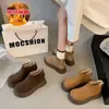 Botines Cálidos de Felpa de Nuevo Estilo Otoño e Invierno 2025 para Mujer, Botas Boken, Botas de Nieve, Botas Martin Gruesas de Moda para Mujer