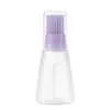 Garrafa de óleo de silicone com pincel integrado, dispensador de óleo tipo squeeze para uso na cozinha doméstica, garrafa pincel de óleo para grelhar e assar, atacado do fabricante