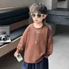 Camiseta de Manga Larga para Niños Primavera y Otoño 2026 Nueva Moda Ropa Infantil Top de Otoño Camiseta Básica Casual Elegante Camiseta para Bebé