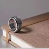 Anel de Mantra de Seis Caracteres para Homens, Dominador e Personalizado, Anel Único Rotativo Retrô, Anel de Dedo da Moda, Venda Direta da Fábrica
