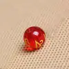 Ágata con pan de oro seis caracteres mantra cuentas sueltas, cuentas redondas, vidrio al por mayor accesorios de joyería DIY fábrica al por mayor productos semiacabados