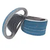 Cinto de Lixa Abrasivo de Corindo Zircônia Azul de Venda Quente Transfronteiriça 20mm x 520mm para Polimento, Desbaste, Remoção de Ferrugem de Metal e Aço Inoxidável Resistente