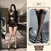 Amigo Naranja Encantadora Morada Malla Transparente Sexy Lencería Sexy Cordón Plisado Cubre Cadera Vestido de un Hombro Traje