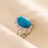 Anillo de acero inoxidable 304 anillo de acero de titanio geométrico femenino masculino personalidad nicho diseño simple sensación abierto cacao ajuste