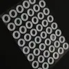 Almohadillas de Silicona Antideslizantes Autoadhesivas, Almohadillas de Silicona Redondas Anticolisión para Pies, Collares de Silicona Negros de Goma Transparentes en Forma de O
