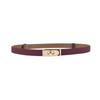 Cinturón de Piel Genuina Versátil para Mujer en Stock para Trajes y Pantalones, Estilo Gabardina Ceñidor de Cintura, Cinturón Fino de Piel, Cinturón Fino con Hebilla en H, Estilo Lujo Ligero