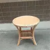 Silla de Ratán Mesa de Café Juego de Tres Piezas Cuadrado Mesa de Cristal para Patio Combinación de Mesa de Té y Sillas de Ocio para Exteriores Silla Tejido de Ratán y Bambú