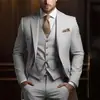 Conjunto de Terno de Três Peças de Alta Qualidade do Aliexpress para Negócios Transfronteiriços na Amazon, Banquete, Estilo Cavalheiro e Terno de Noivo