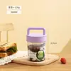 Copo de Leite de Soja, Conveniente para Levar, Micro-ondas, com Tampa, Colher e Escala, Copo de Leite de Grau Alimentício, Copo para Aveia Noturna