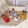Zapatos de Cuero para Niñas 2026 Primavera y Otoño Nuevos Moda Coreana Zapatos de Princesa para Niños Ligeros Antideslizantes Planos
