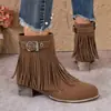 Chegada Nova Outono 2026 Comércio Exterior Tamanho Grande Feminino Casual Confortável Moda Europeia Americana Roupa Exterior Botas Tamanho Único