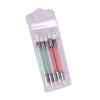Conjunto de canetas de silicone de duas cabeças de dupla finalidade 5 nail art escultura oca caneta em relevo caneta de cabeça de cola de unhas ferramenta de argila macia