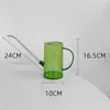 Regadera de acero inoxidable con pico largo para regar plantas de jardín, flores, tienda de flores, bricolaje, gran capacidad