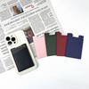 Transfronterizo en stock PU cuero funda trasera para teléfono móvil tarjetero tarjetero se puede establecer LOGO cuero engrosado funda para tarjetas de teléfono móvil al por mayor