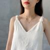 Fan Zhiqiao Mc Celebridad de Internet Joyería Coreana Europea y Americana Plata Esterlina 925 Collar Choker Galaxia Cadena Corta para el Cuello