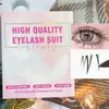 Pestañas postizas de moda para comercio exterior transfronterizo, pestañas inferiores gruesas estilo ojo de gato, set con pegamento, pestañas inferiores fáciles de usar adecuadas para maquillaje diario