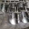 Pala de acero inoxidable 316L, pala de material, pala para hielo, boca semi-redonda, pala para medicina en polvo, boca cuadrada, fondo plano, forma curva, disponible en varios tamaños para fábricas farmacéuticas
