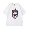 Camiseta de manga curta masculina estilo ins casual solta com desenho animado japonês Xiaoxin de fronteira, camiseta de meia-manga de verão para casal