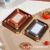 Porta-Cartão para Caligrafia em Microfibra com Cantos Arredondados, Moldura Plástica para Caligrafia, Moldura de Montagem, Moldura de Exibição, Atacado