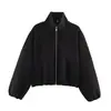 Z Estilo Europeu e Americano Transfronteiriço 2026 Nova Moda Elegante Roupas Femininas Atacado Jaqueta Bomber Macia 3046334