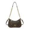 Bolso Cuadrado Pequeño con Cadena de Alta Gama Vintage para Mujer 2026 Nuevo Estampado Retro Bolso de Hombro Versátil de Lujo Ligero Bolso Cruzado