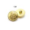 Fabricante Hebilla Redonda de Plástico para Suéter Plástico Bronce Dorado Retro Estilo Británico Botón Botón Decorativo