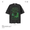 Camiseta de Manga Corta de Algodón Puro Pesado de 250 g con Estampado de Personaje Retro Americano para Hombre y Mujer Verano Suelta Moderna Marca Transfronteriza Venta al por Mayor