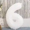 Balão Digital de Filme de Alumínio Branco de 40 polegadas Festa de Aniversário Cenário Layout Adereços de Foto Crianças Ao Ar Livre