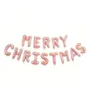 Globo de Aluminio de 16 pulgadas 'Feliz Navidad' Set de Globos con Letras Navideñas Globos Inflables de Película de Aluminio Navideños
