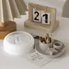 Porta incienso redondo de flor de amapola, estrella, luna, base para vela, molde de silicona, portavelas de aromaterapia, adorno, molde de yeso