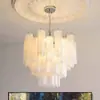 Un Metro Luz Usada Murano Alto Acabado Vidrio Mar del Sur Candelabro Francés Retro Villa Sala de Estar Comedor Lámpara