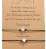 Pulsera de Corazón Pulsera para Mejores Amigas Par de Pulseras