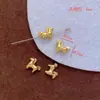 Colar Pingente Corrente com Pingente de Borla Contas com Recorte Pérola Zircônia Banhado a Ouro Real 24K DIY Acessórios para Miçangas Feitos à Mão