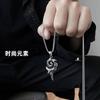 Collar combinable estilo coreano para mujer, estilo hip-hop, con colgante de llama de fénix, accesorios de discoteca punk de acero de titanio personalizados de moda para hombre.