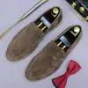 [Pre-venta No en stock] Zapatos de Hombre Mate al por Mayor, Zapatos Retro de Cuero Genuino de Caña Baja, Mocasines de Piel de Oveja Slip-On de Negocios