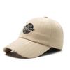 Gorra Suave de Cabeza Grande Pequeña Otoño e Invierno Estilo Coreano Algodón Puro Gorra de Béisbol para Mujer Copa Profunda Ala Ancha Sombrero Pequeño